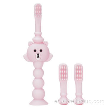 Cartoon Baby Bear entrenamiento Cepillo de dientes de limpieza